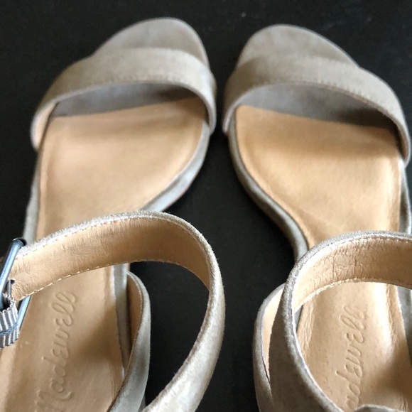 Madewell - suede block heel sandal - Picture 6 of 7